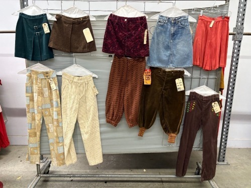Collection of (10) pairs of bottoms, various eras, styles