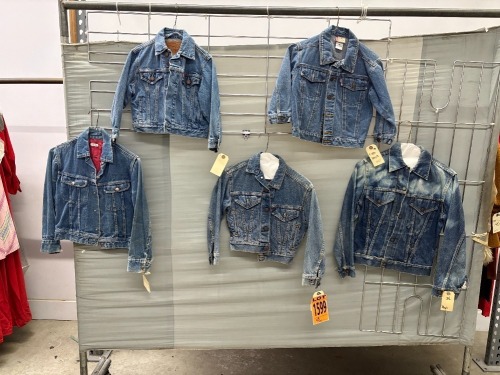 Collection of (5) jean jackets