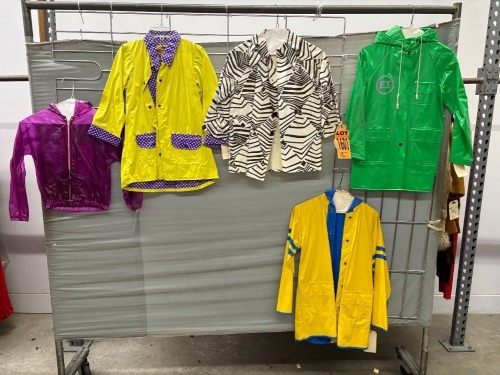 Collection of (5) raincoats