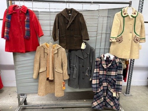 Collection of (6) coats incl 1970s era
