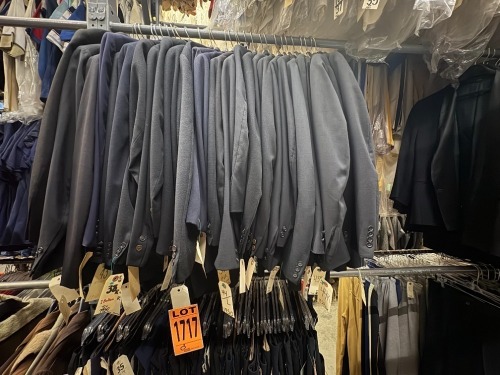 Collection of 1940-50s tuxedos tops and bottoms, approx 120 pcs