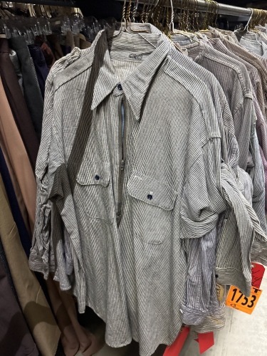 Collection of approx (44) shirt jackets, logger shirts