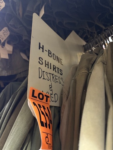 Collection of H-Bone shirts, distress and aged