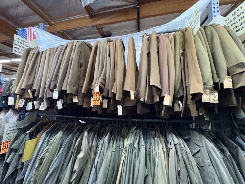 Collection of US Army Winter Parkas, Officers, Korea, Melton coats
