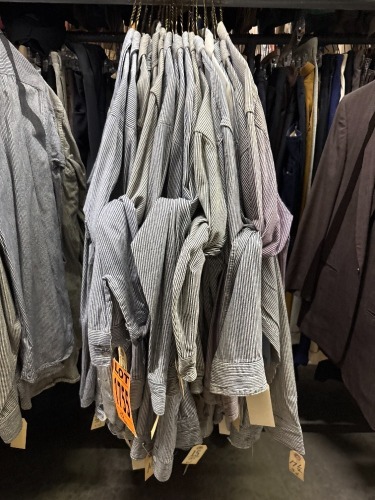 Collection of approx (19) shirt jackets, logger shirts