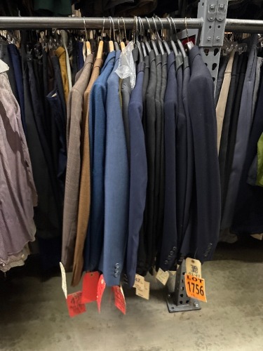 Collection of approx (16) 2pc suits, 1940s-60s, tux 1950s