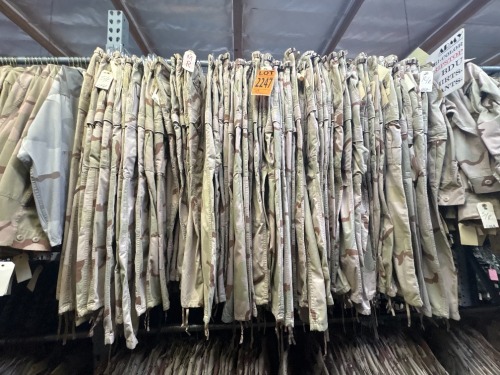 Collection of Army Tri-Color BDU Shirts & Pants, ripstop