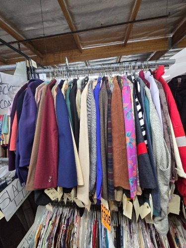 Collection of 1970s era jackets and coats