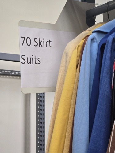 Collection of 1970s era skirt suits