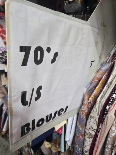Collection of 1970s shirts and Velour shirts