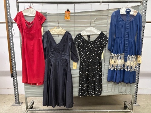 Collection of (4) 1950's era dresses