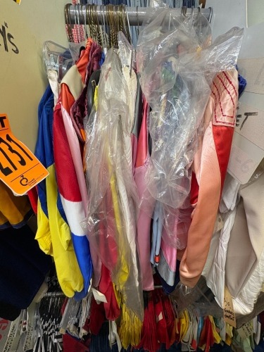 Collection of jockey uniforms