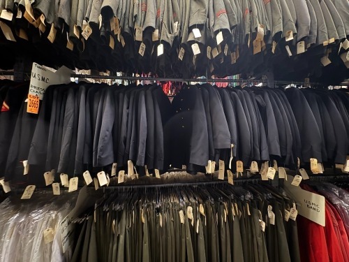 Lot of USMC Dress Class Tunics, approx 80 units