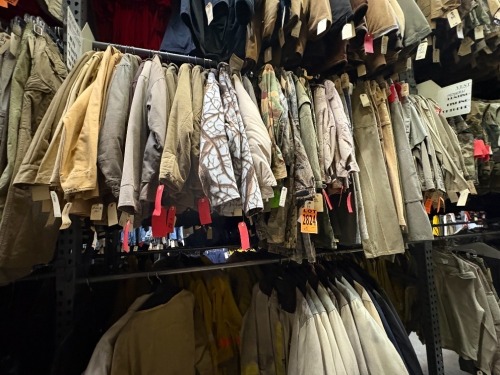Collection of Modern Hunting Clothing, Shirts, Pants, Vests