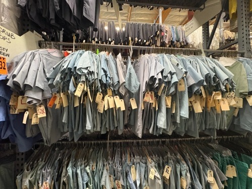 Collection of Scrub Tops, Bottoms, Misty Green