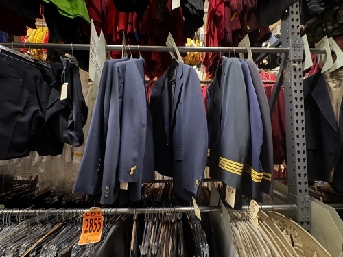 Collection of airline uniforms