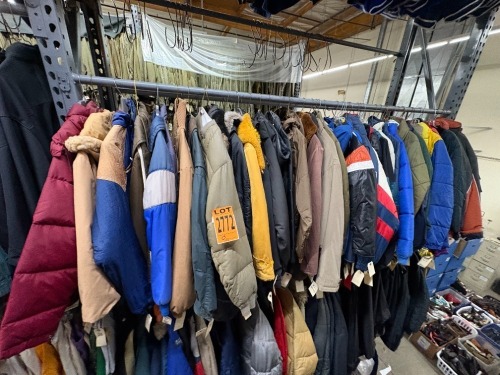 Collection of down parkas, assorted
