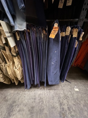 Collection of approx (35) firemans dungarees,