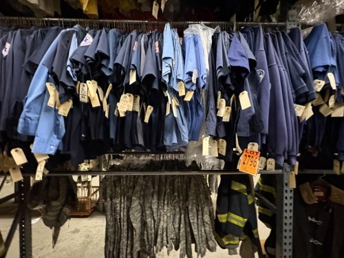 Collection of firemen shirts