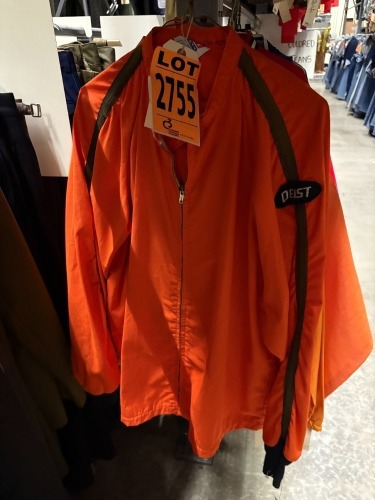 Collection of pit crew racing clothing