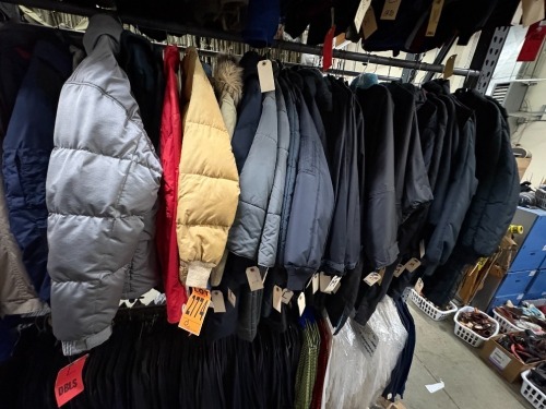 Collection of down parkas, assorted