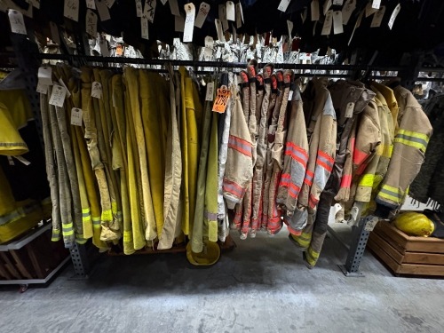 Collection of fire dept. clothing