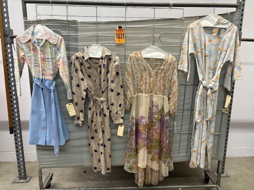 Collection of (4) 1970's era dresses