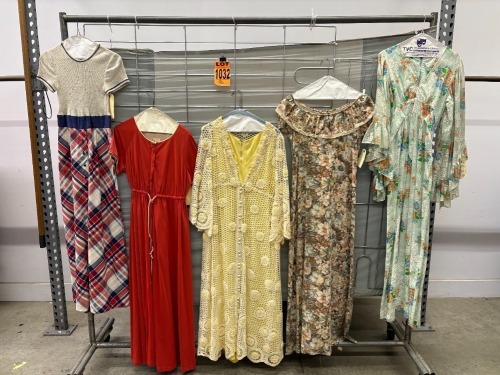 Collection of (5) 1970's era dresses