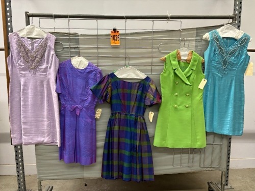 Collection of (5) 1960's era dresses