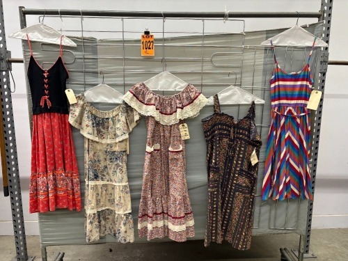 Collection of (5) 1970's era dresses