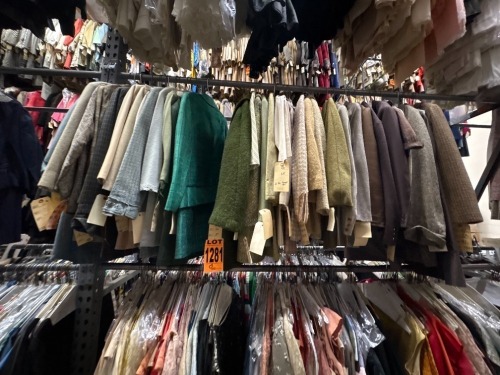 Collection of womens outfits, skirt and jackets