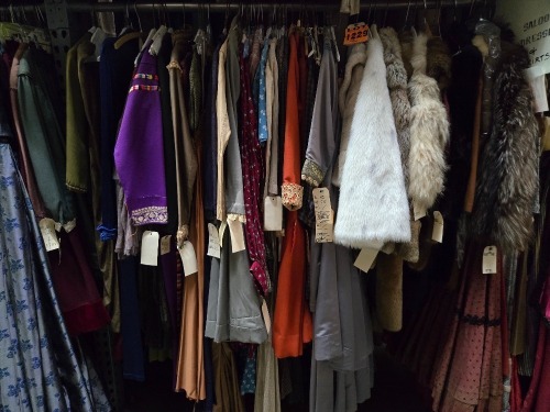 Collection of period saloon dresses and skirts, Western