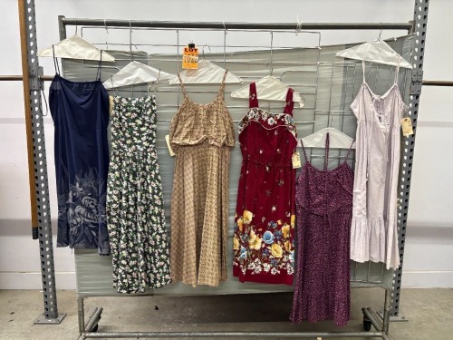 Collection of (6) 1970's era dresses