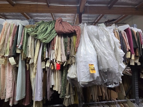 Collection of period nightgowns, incl. distressed Western and Prairies