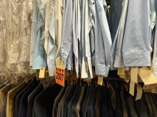 Collection of assorted 1980's long sleeve dress shirts. Assorted sizes