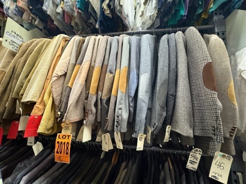 Collection of assorted 1980's corduroy jackets and sport coats. Assorted sizes