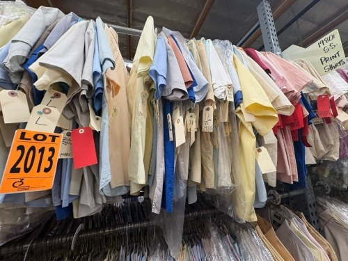 Collection of assorted 1980's short sleeve solid shirts. Assorted sizes