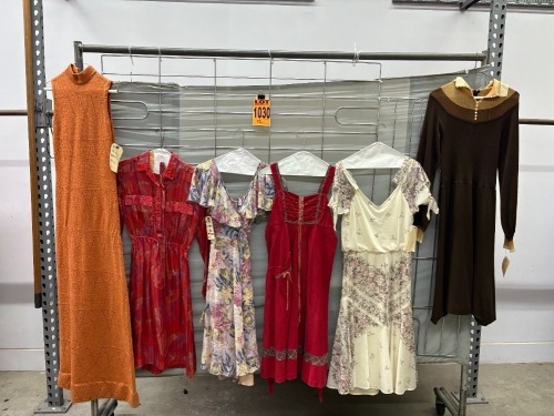 Collection of (6) 1970's era dresses