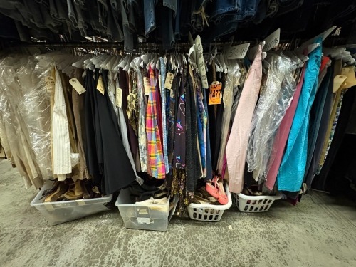 Collection of pants incl. 1980-90s novelty pants, leggings, stirrup pants, stretch pants, leather pants