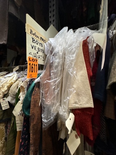 Collection of pre-1940's boys vests and shirts. Assorted sizes
