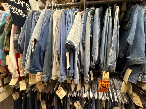Collection of 1970's boy's denim jackets. Assorted sizes