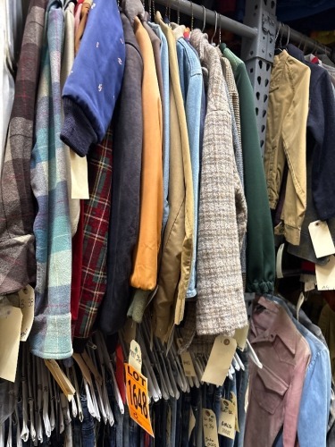 Collection og 1970's boys jackets. Assorted sizes