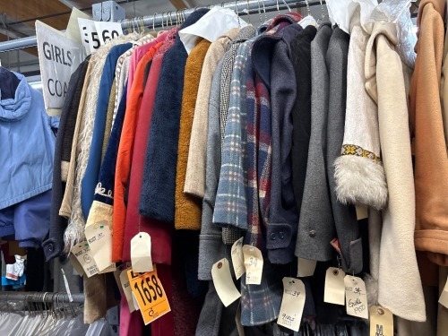 Collection of 1950-1960's coats. Asorted sizes