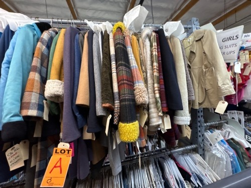 Collection of 1950-1960's coats. Asorted sizes