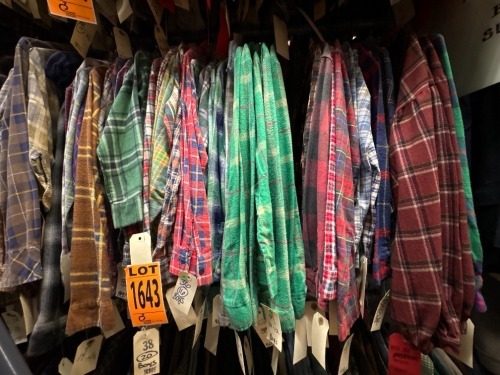Collection of boys flannel shirts, all periods, size 6 and up
