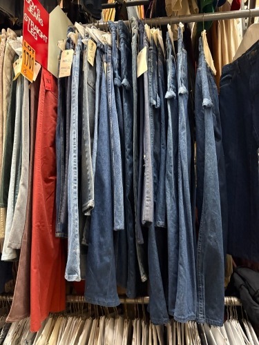 Collection of boy's straight leg jeans. Assorted sizes