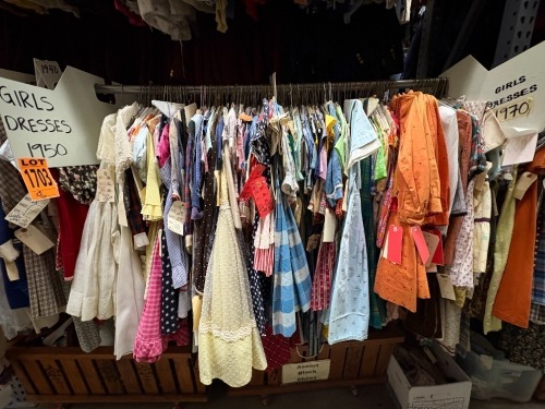 Collection of 1950's girl's dresses. Assorted sizes