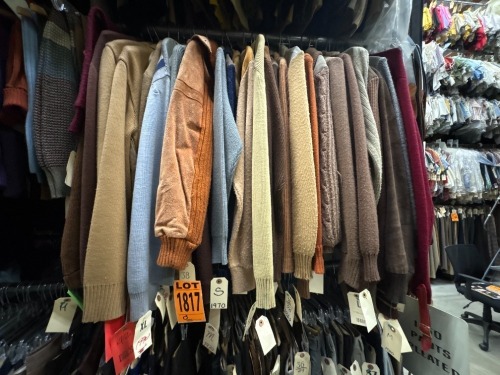 Collection of 1970's era sweaters, cardigans