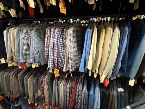 Collection of 1970's era shirts and blazers