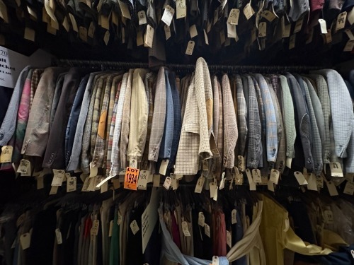 Collection of assorted 1970's suit jackets. Assorted sizes